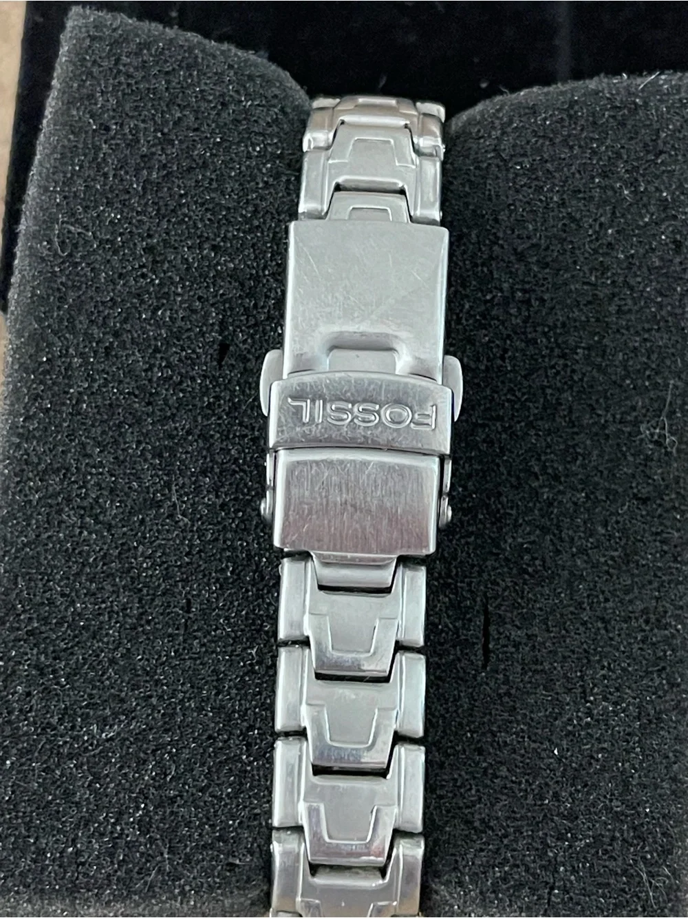 Fossil Blue Women's Silver Stainless Steel Bracelet Watch - Stainless Steel